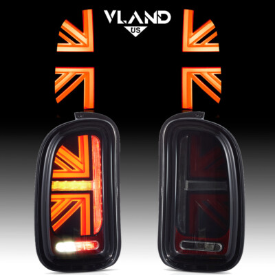 Paar Für 2007-2013 MINI Cooper Clubman R55 Getönt LED Rückleuchten Bremsleuchten