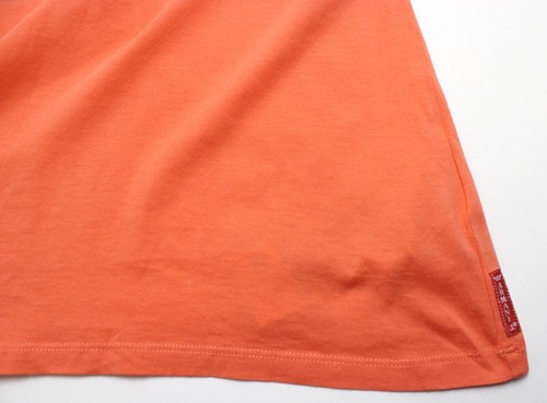 T-Shirt Armani Jeans Donna EU 44 Maniche Corte Collo Rotondo Arancione - Foto 5 di 7