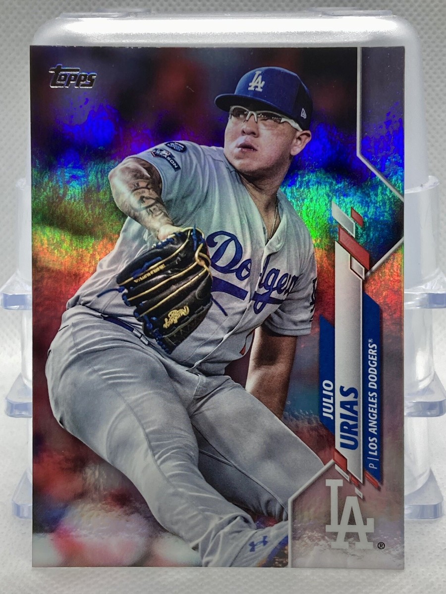 2020 Topps Rainbow Foil Julio Urias #628 Los Angeles Dodgers