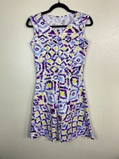 Tittle Nine Sleeveless Dress size XS Abstract Purple Outdoor Camping Boho Stretc