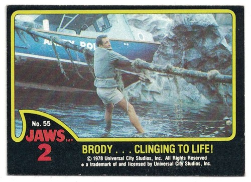Tarjetas coleccionables de 2 películas Topps JAWS 1978 -- eliges completar tu conjunto - Imagen 86 de 97