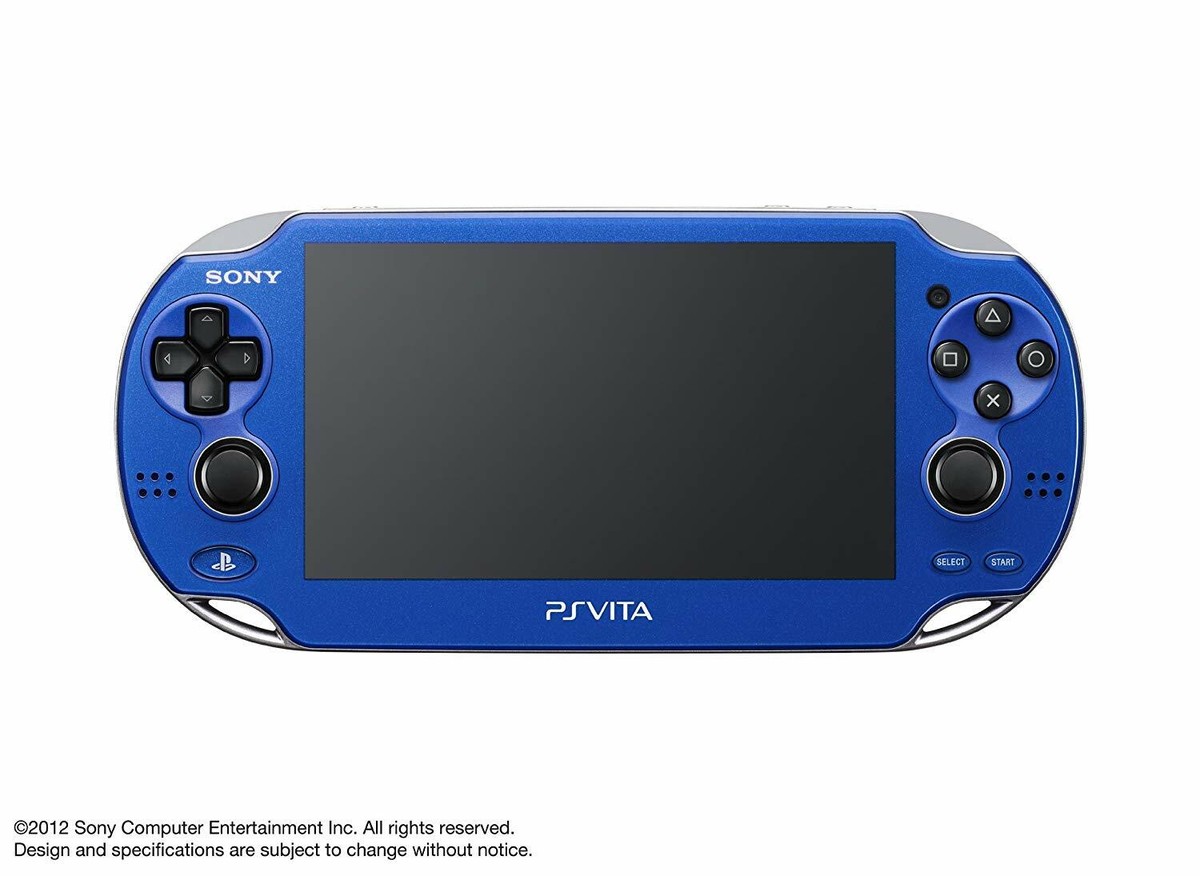 PlayStation PS Vita Wi-Fi Game Console Blue PCH-1000 ZA04