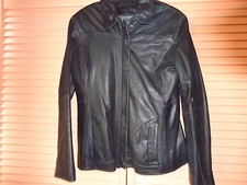 Aviatrix Leather Black Jacket Size M