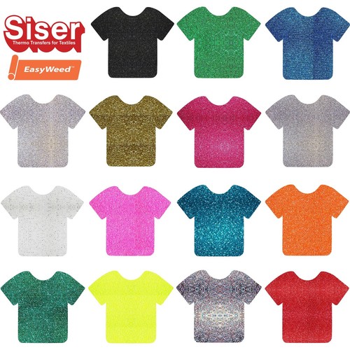 A4 Glitter Vinyl Sheets Siser EasyweedHTV Iron On Heat Press Cricut