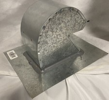 Galvanized Steel 6" Goose Neck Roof Vent Exhaust Cap Durable Screen