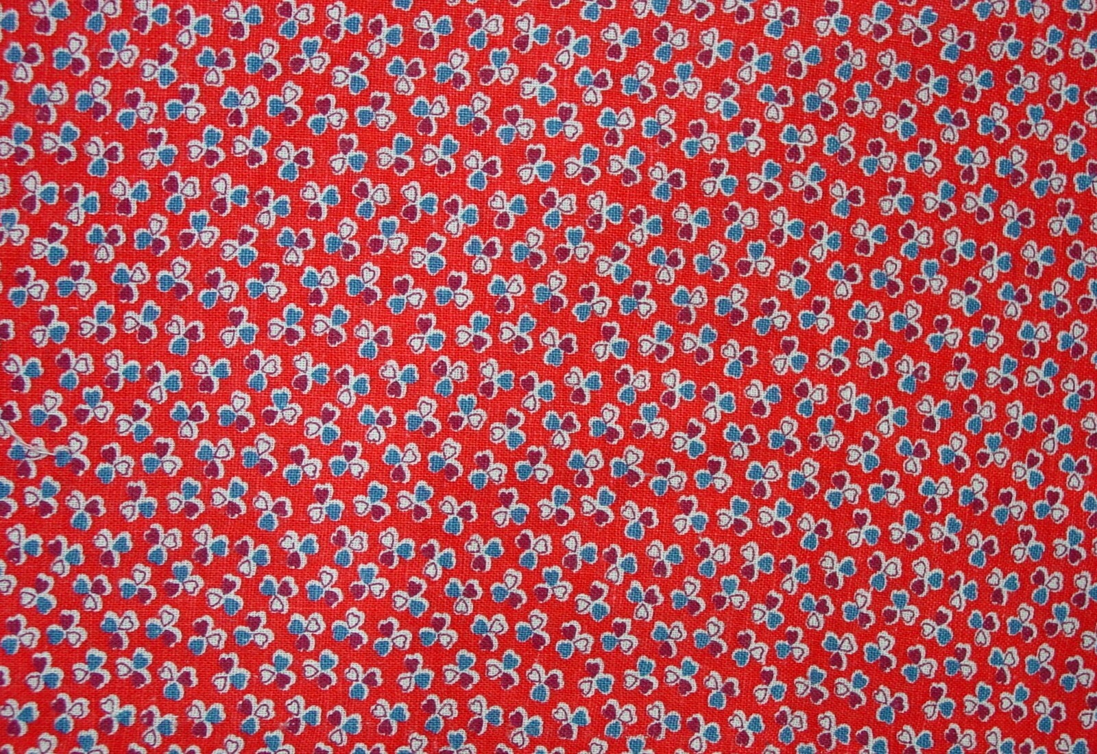 Vintage Full Feedsack Fabric Opened 37 x 46
