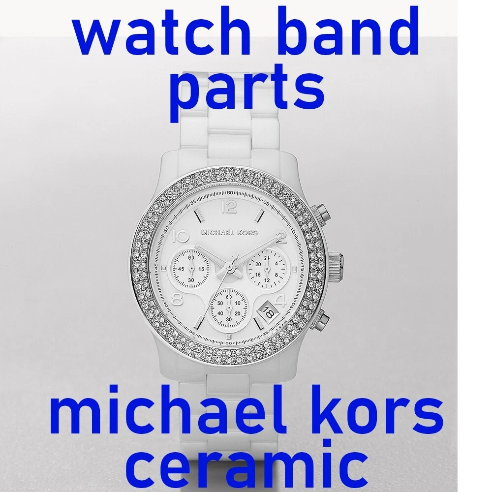 Mk white ceramic watch 2025