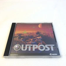 OUTPOST MS DOS PC 1994 CDROM Game Sierra On Line Build Mankind’s Future In Space