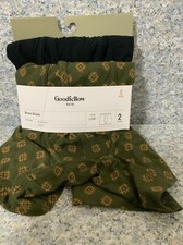    Goodfellow  Co Boxer Briefs Men's Small Multi Color 2pk  AS SHOWN   