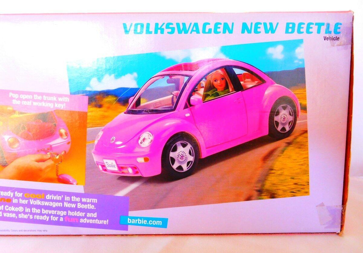 Barbie Volkswagen New Beetle Vehicle Yellow 2000 Mattel 27589 - We-R-Toys