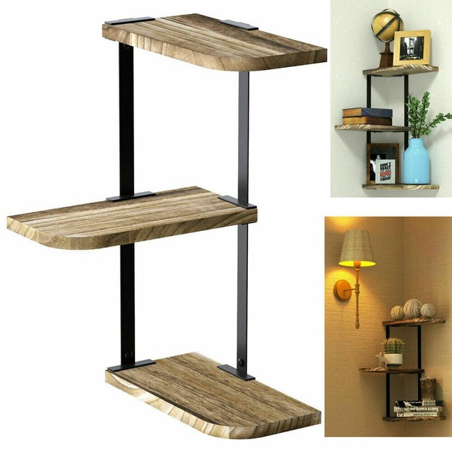 floating shelves bathroom wood