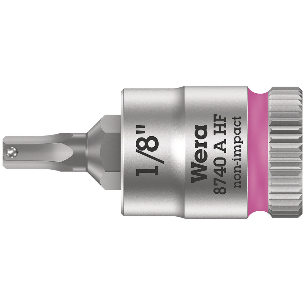 Wera 05003383001 8740 A HF Zyklop In-Hex 1/4" Bit-Socket 1/8" x 28Mm