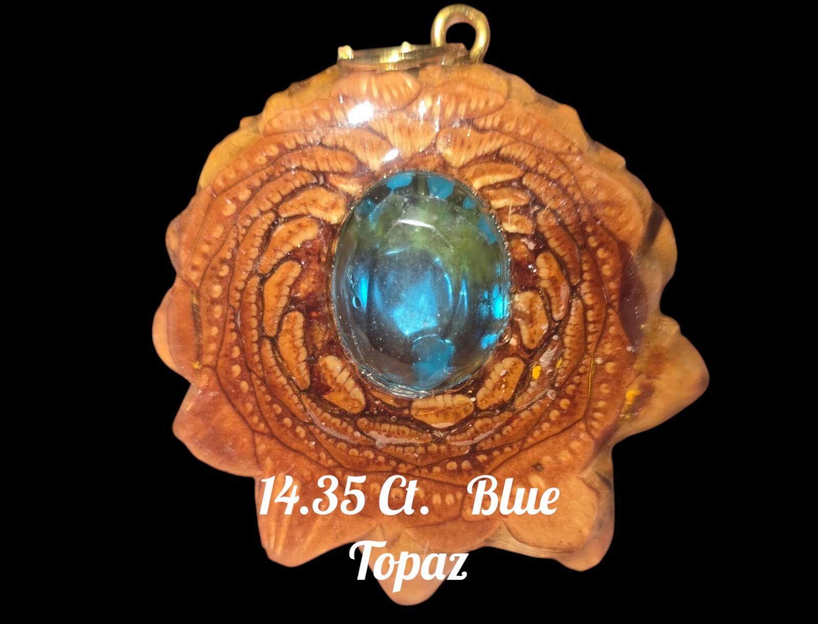 Knobcone 14.35 Ct. Blue Topaz (THIRD EYE) PENDANT