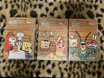 Spongebob SquarePants The Complete 3rd Season Disc 1, 2, (TESTED/WORKING) 