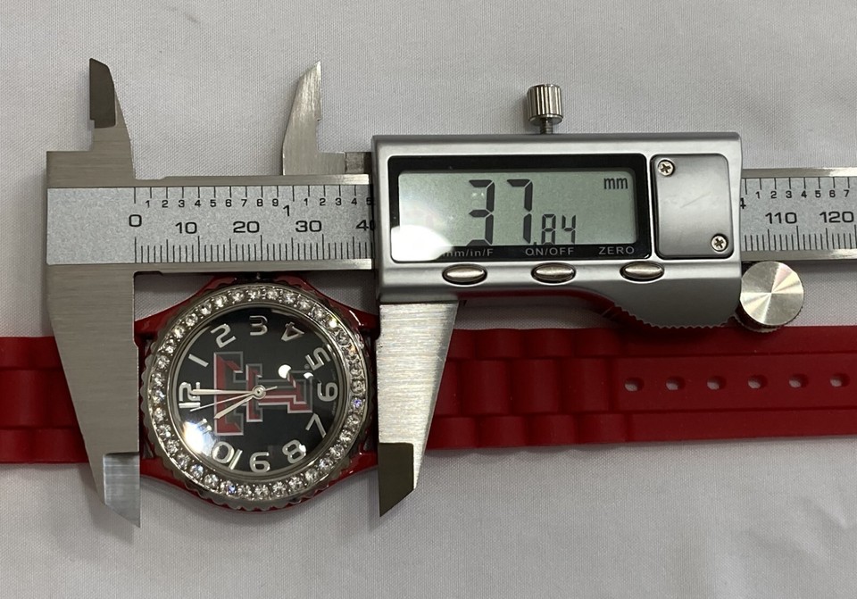 Texas Tech Red Raiders Ladies Crystals Watch, Red Band, NCAA eBay