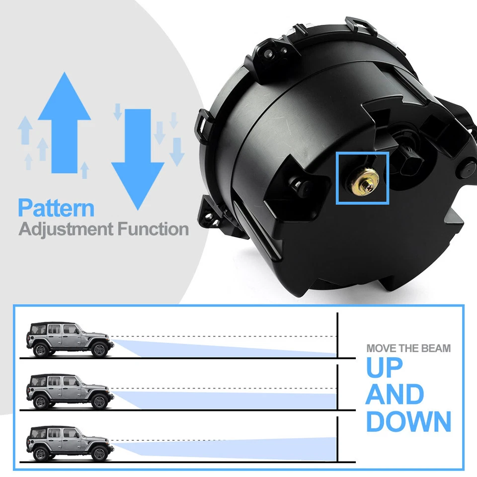 Faros proyectores Bi LED con conmutación trasera bienvenida DRL para 18+ Jeep Wrangler JL JT Foto 4 de 4