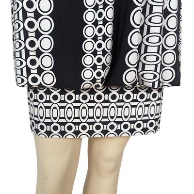 black dress with print Floral Print Mini Dress - Black Multi main image 0