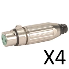 Lot of 4 New ORIGINAL Switchcraft AAA3FZ XLR Female Connector, Cable Mount 