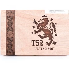 Liga Privada Flying Pig T52 Empty Wooden Cigar Box 10" x 6.5" x 1.25"