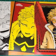 My Hero Academia Keigo Takami 3 Sets of A4 Posters