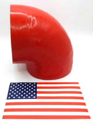 #ad 4quot; to 4quot; 90 Degree 102mm Hi Temp Hi Pressure Multi Layer Silicone Tube Coupler $15.95