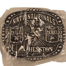 2004 NFR Belt Buckle Bull Rider Kids Cowboy National Finals Rodeo New Small