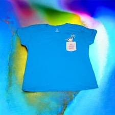 SECRET TREASURES Blue Turquoise SLOTH Sleep Shirt Pajamas Size Large 12-14 Women