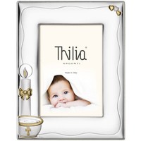 Silberrahmen Thilia Taufgeschenk Foto 13 X 18 Hergestellt In Italien Unisex