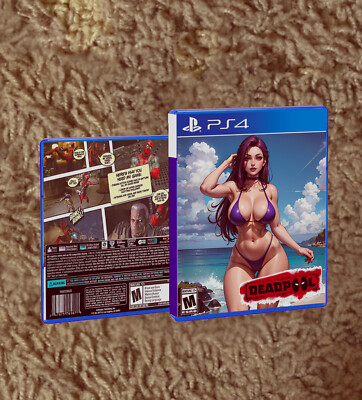 Deadpool PS4 CUSTOM COVER ART & CASE NO GAME