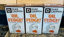 Duke Cannon Big Brick Soap Bar for Men-OH Fudge-Cocoa & Spice Scent-10 oz-3 Pack