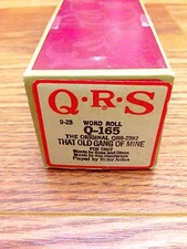 That Old Gang Of Mine QRS Q-165 2382 Player Piano Word Roll Fox Trot Arden 
