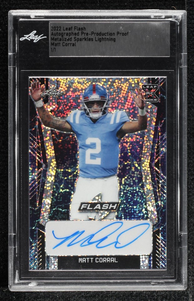 2022 Leaf Flash Matt Corral #BA-MC2 - 1 of 2