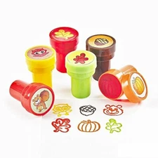 Plastic Fall Stampers Thanksgiving Decor Stationery & Stamps 24 count