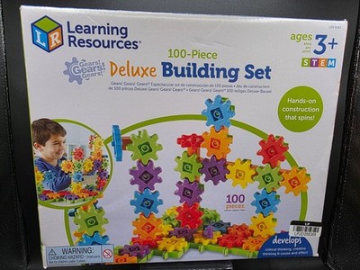Learning Resources Gears Gears Gears Deluxe 100-Piece STEM Building Set Ages 3+