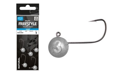 Freestyle Micro Jig29 Natural 5x Jig Head Bleikopf klein Finesse Barsch Angeln