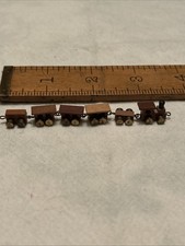 Vintage Miniature Wooden Train From Germany Mini Small Locomotive 3.5" long