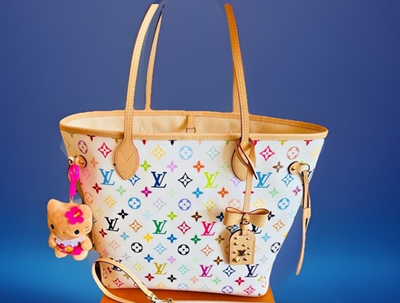Louis Vuitton Murakami LV x TM Multicolor Neverfull MM M27787 Bag