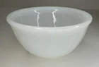Fire King Oven Ware Milk Glass Swirl Bowl Mixing / Vintage 50s-60s / 5”