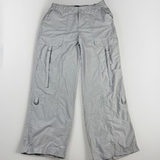 Aeropostale Women's Convertible Cargo Pants Lightweight Relaxed D Ring Flap Med