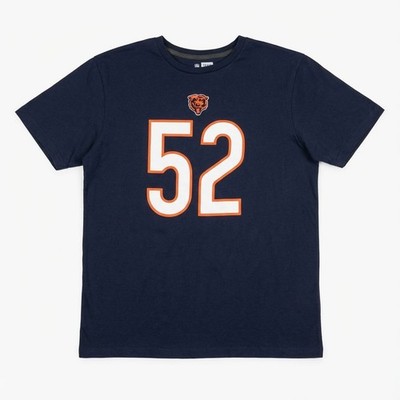 NFL Chicago Bears T-Shirt Khalil Mack 52 Dunkelblau L Football Fanwear Playoffs