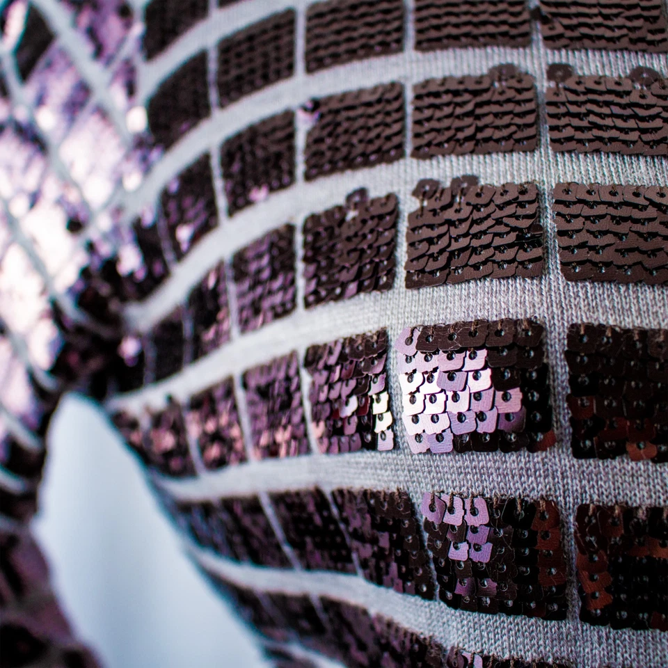 HALOGEN Nuevo Gris Púrpura Ciruela Adornado Lentejuelas Mujeres Cárdigan Suéter Talla XL Foto 3 de 4