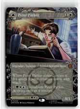 Peter Parker [Borderless Foil] #208 Prices | Magic Marvel Spider-Man |  Magic Cards