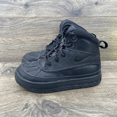Nike ACG Woodside High Lace Up Sneakers Kid's Boy's Size 13C Black 524873-004