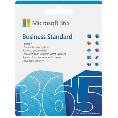 Microsoft 365 Business Standard FPP Complete Product - 1 User, 5 Device, 1 Year