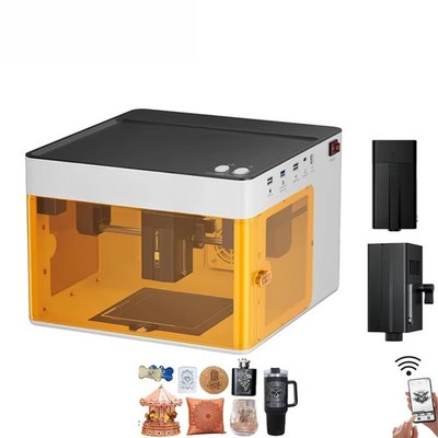 5W+1.2W Portable Infrared Dual Laser Mini WiFi Engraver for Dog Tags & Materials