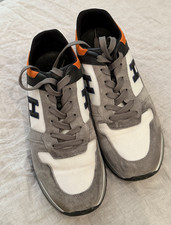 HOGAN Herren Sneaker Low Top Grau/Weiß/Orang...