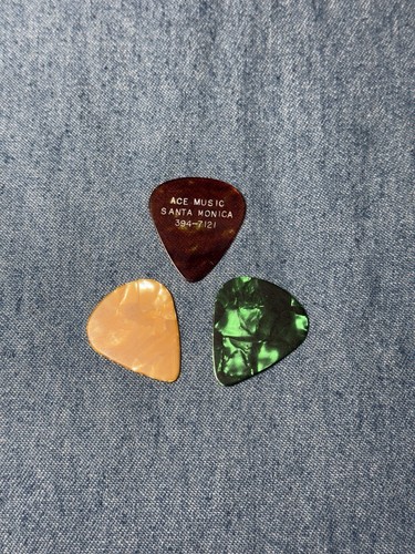 Vintage Ace Music Santa Monica California Celluloid Guitar Picks Lot