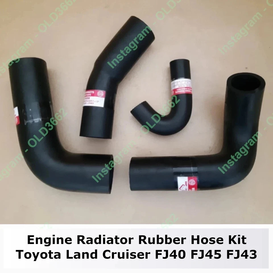 Kit de goma de manguera de radiador para Toyota Land Cruiser FJ40 FJ45 FJ43 FJ55 16571-60090 Foto 2 de 4