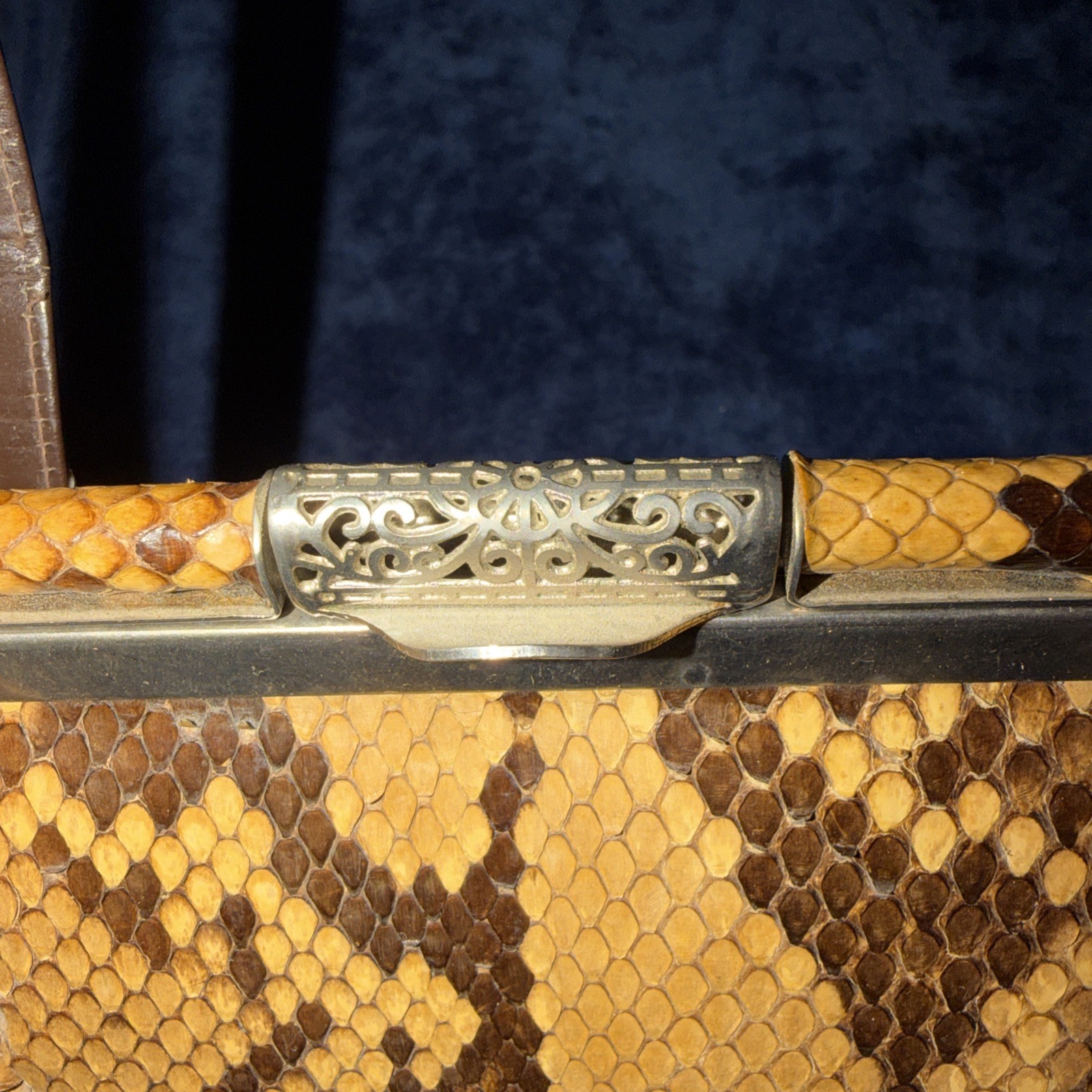 Vintage Python Purse Genuine Leather Handbag - image 2