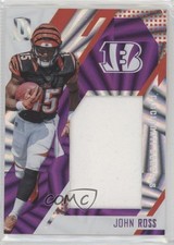 2017 Unparalleled Rookie Stitches Purple Wedges Jersey 84/99 John Ross III 10ip